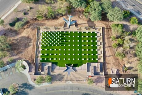 Saturn Concrete Pheonix Arizona - Project: Veterans Memorial Phase 2 - Location: Veterans Oasis Park in Chandlee Arizona